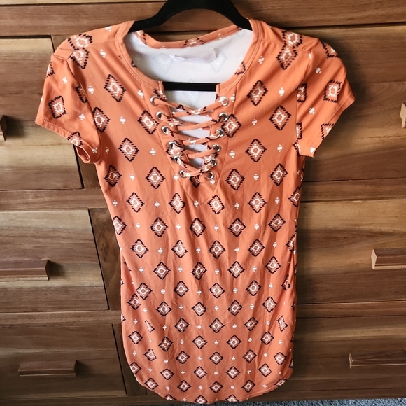 No Boundaries Orange Mini Dress - Picture 1 of 5